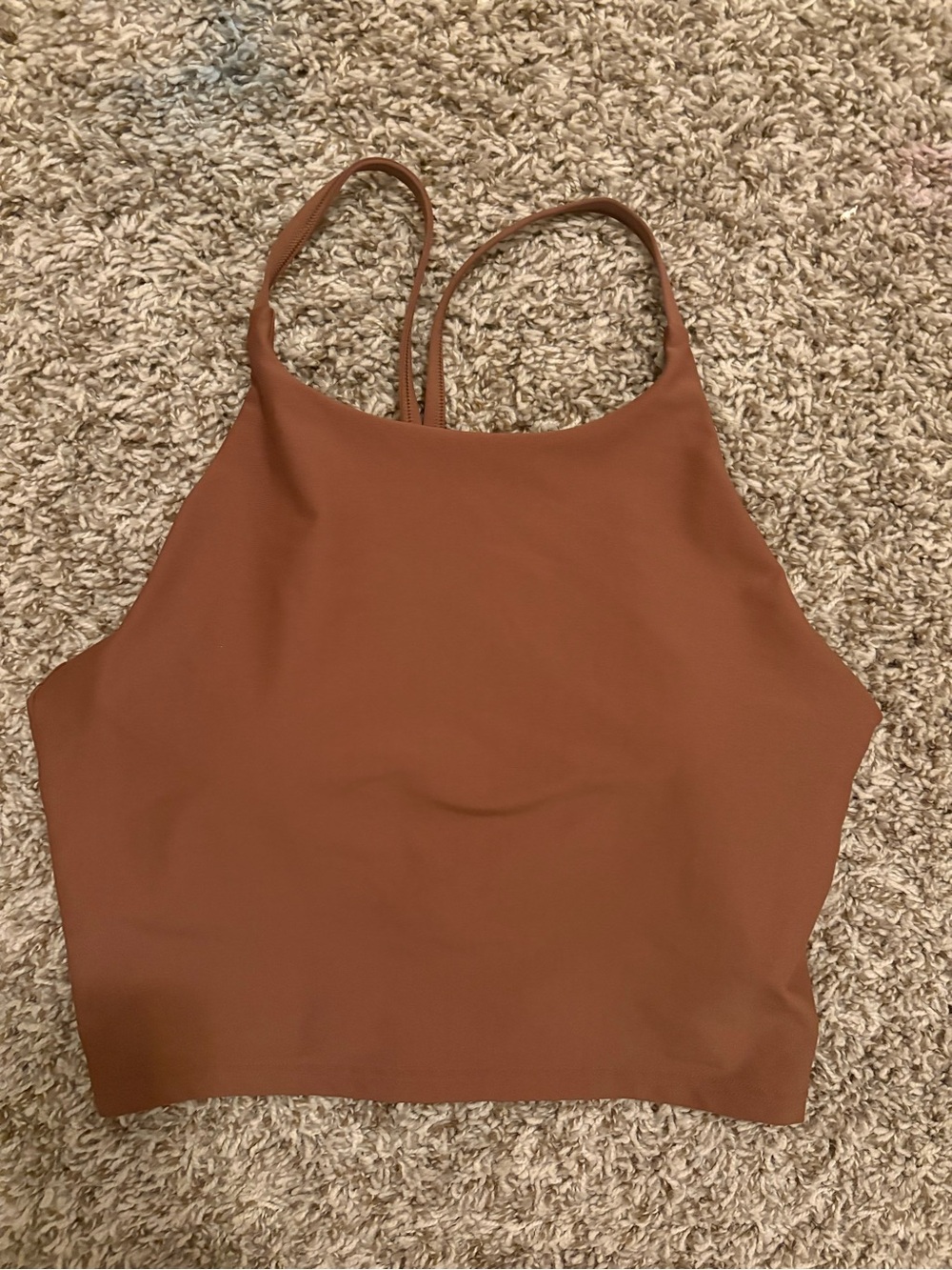 Old Navy Rust Brown Cropped Tank Top